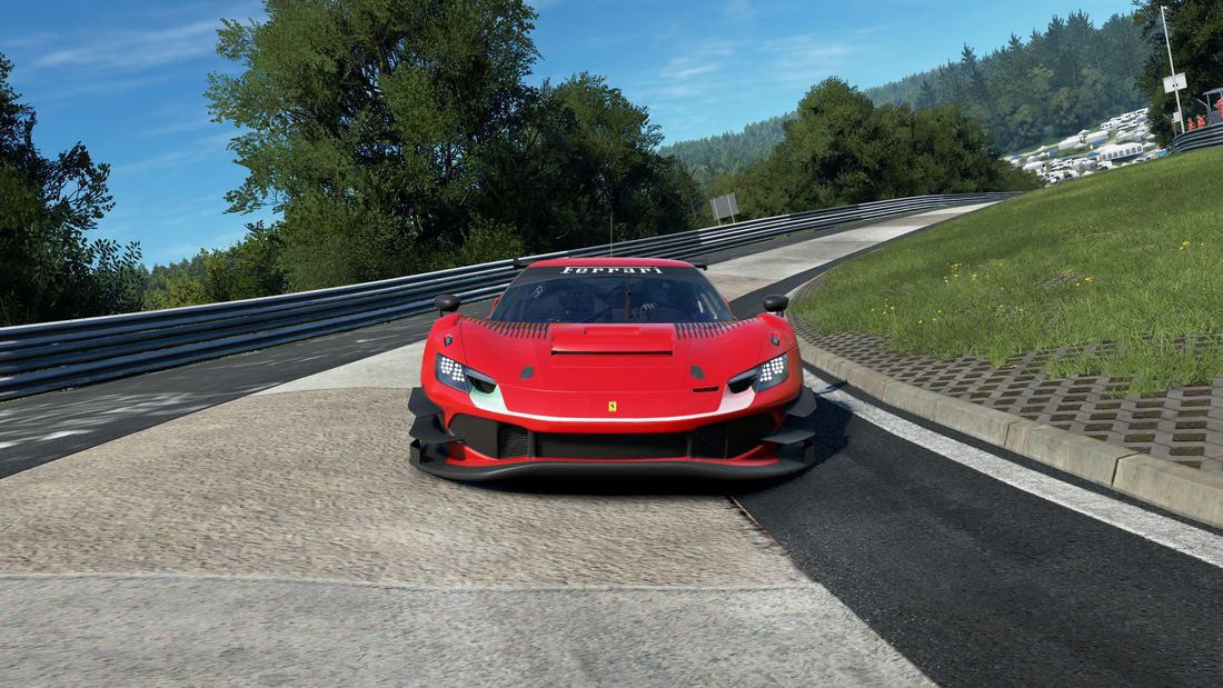 Ferrari 296 GT3 de frente